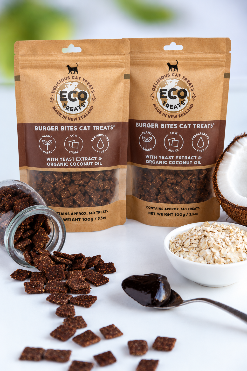 ECO TREATS® Cat Treat Gift Pack - Two Treat Tubes 반려묘용 선물세트